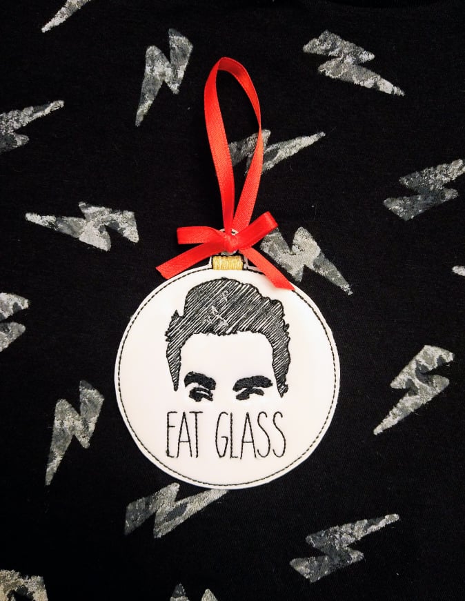 Eat Glass Ornament - Digital Embroidery Design