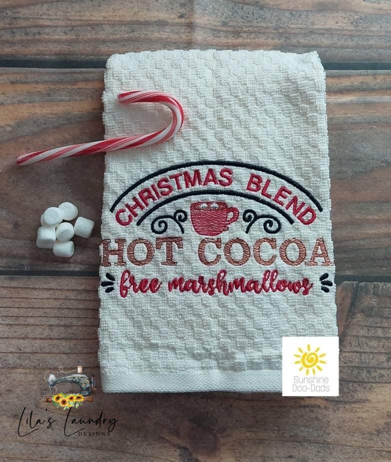 Hot Cocoa - 3 sizes- Digital Embroidery Design