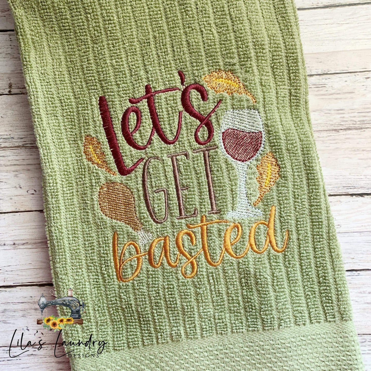 Let's Get Basted - 4 sizes- Digital Embroidery Design