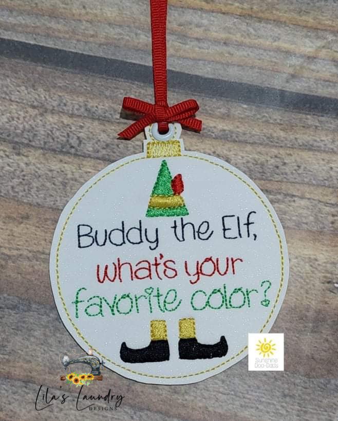 Favorite Color Ornament - Digital Embroidery Design