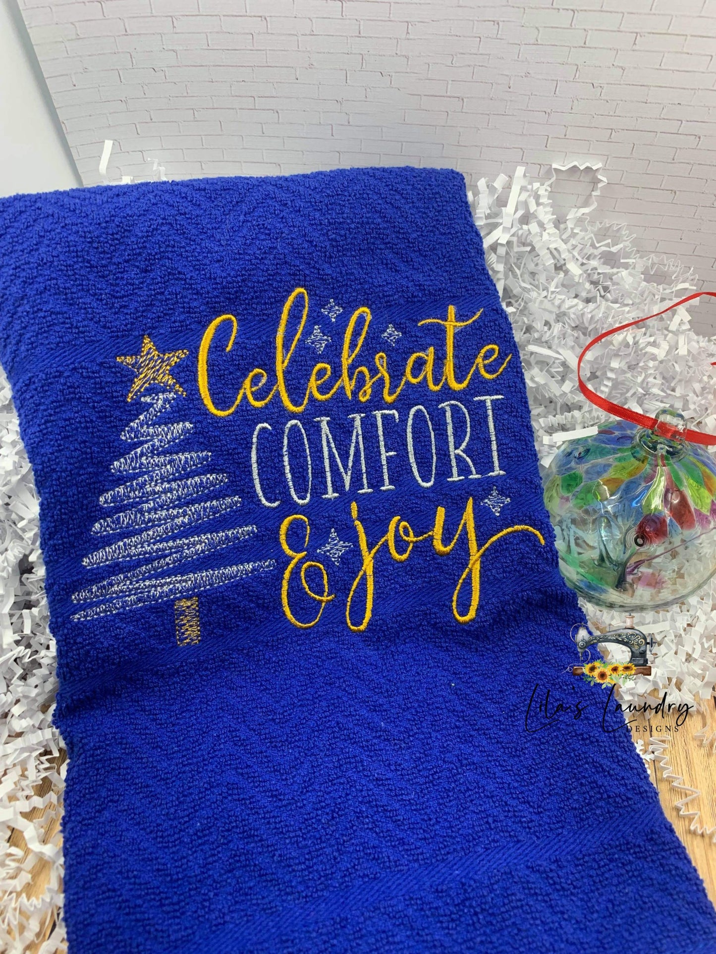 Celebrate Comfort and Joy - 3 sizes- Digital Embroidery Design