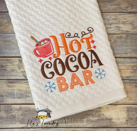 Hot Cocoa Bar - 4 sizes- Digital Embroidery Design
