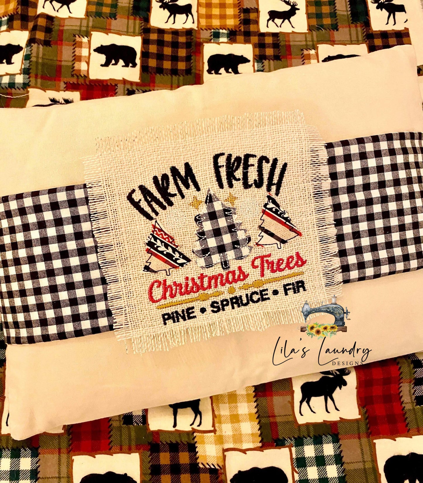 Farm Fresh Christmas Trees - 3 sizes- Digital Embroidery Design
