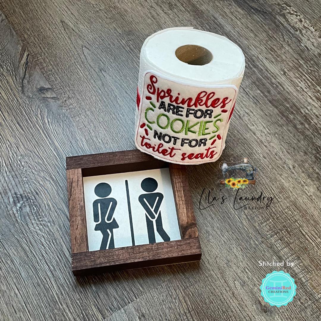 Sprinkles are for Cookies - TP tie- 4x4 - DIGITAL Embroidery DESIGN
