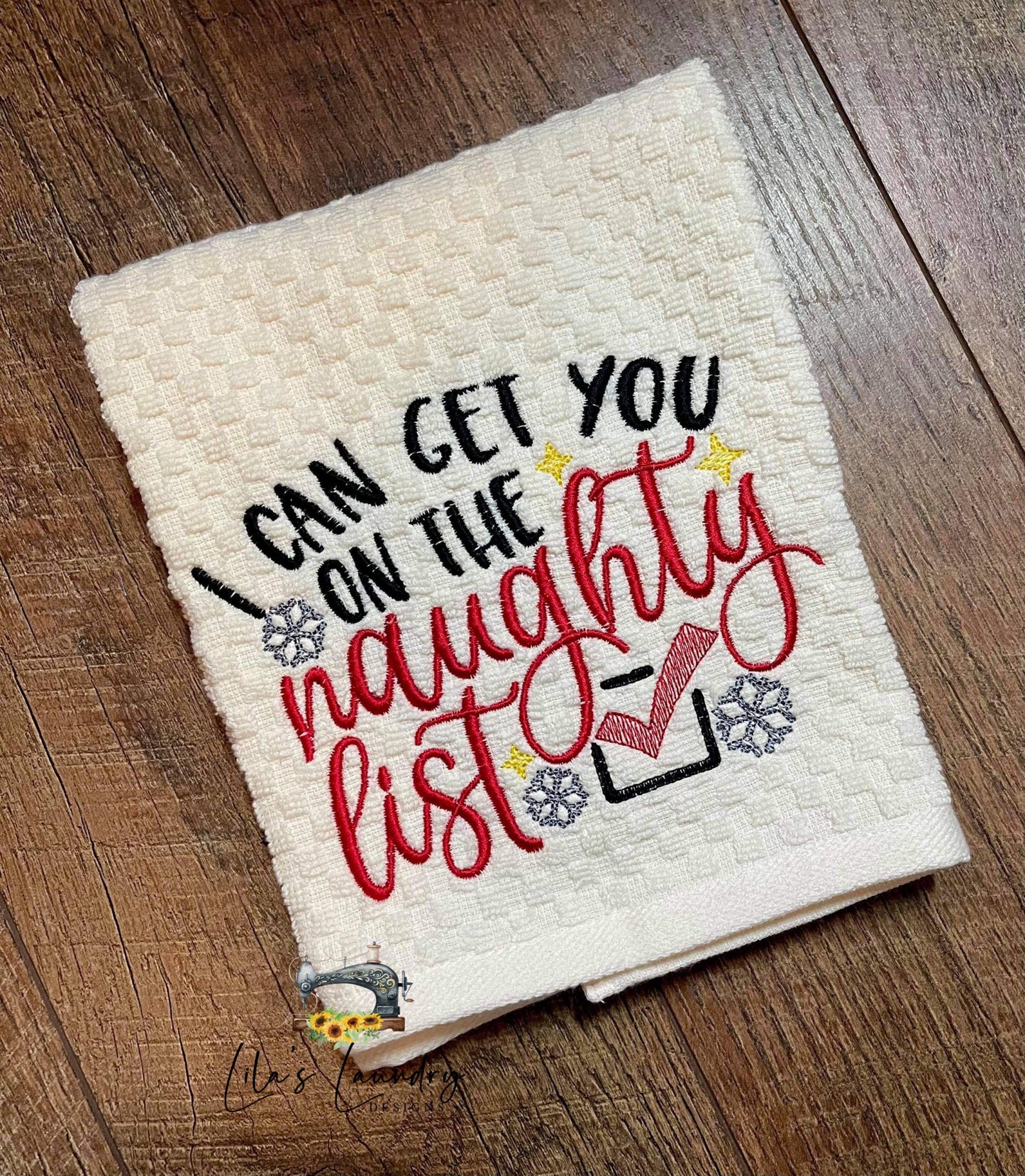 I Can Get You On the Naughty List - 3 sizes- Digital Embroidery Design