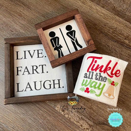 Tinkle All The Way - TP tie 4x4 - DIGITAL Embroidery DESIGN