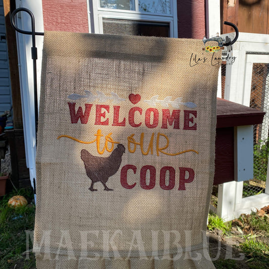 Welcome to our Coop - 4 sizes- Digital Embroidery Design
