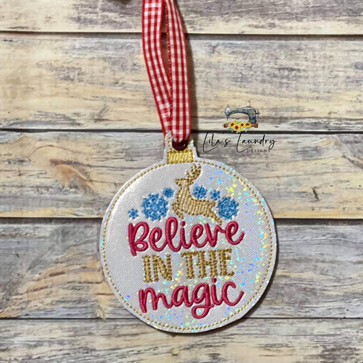 Believe in the Magic Ornament - Digital Embroidery Design