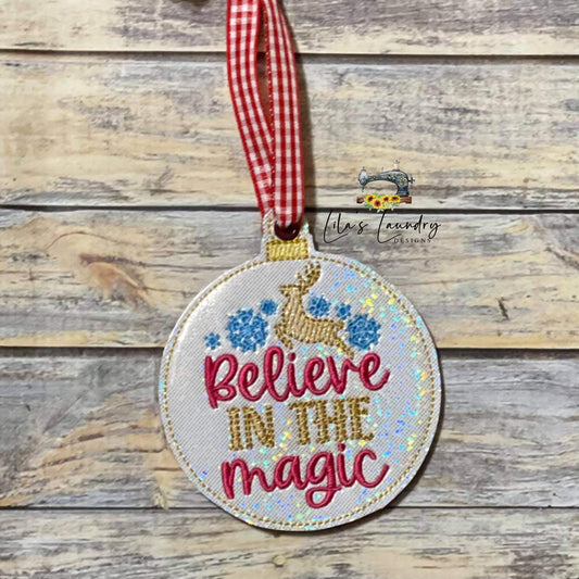 Believe in the Magic Ornament - Digital Embroidery Design
