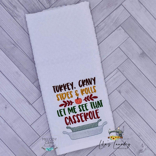 Casserole - 2 sizes- Digital Embroidery Design