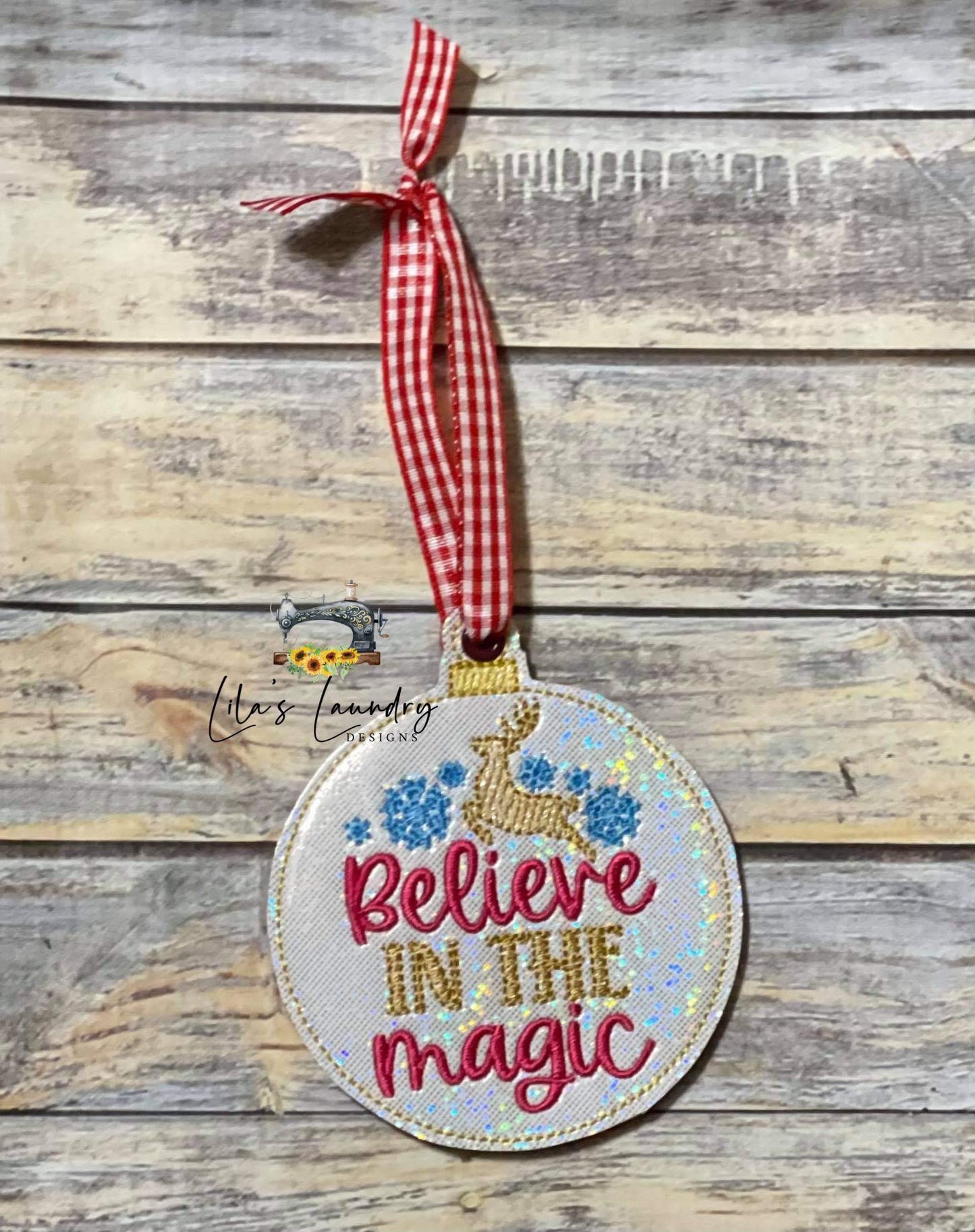 Believe in the Magic Ornament - Digital Embroidery Design