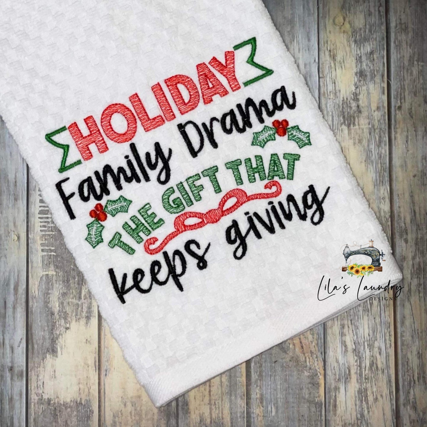 Family Drama - 2 sizes- Digital Embroidery Design