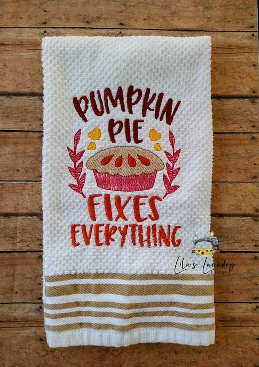 Pumpkin Pie - 3 sizes- Digital Embroidery Design