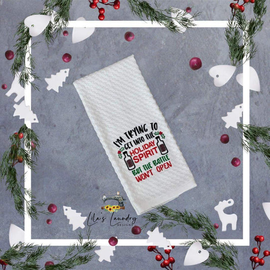 Holiday Spirit - 3 sizes- Digital Embroidery Design