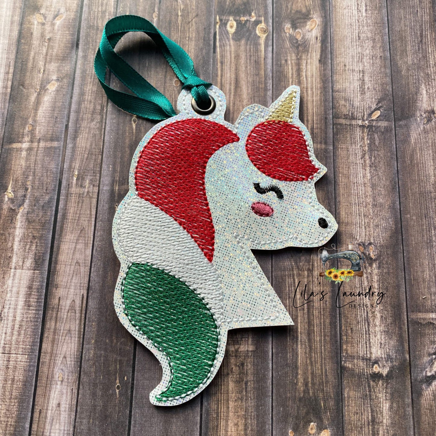 Unicorn Sketch Ornament - Digital Embroidery Design