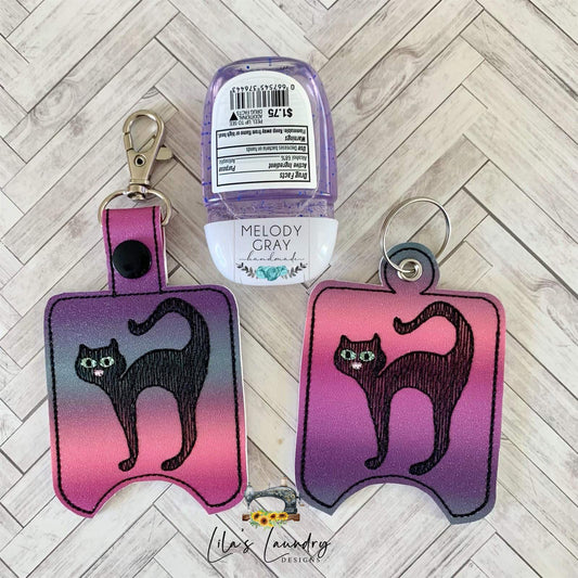 Black Cat Sanitizer Holders - DIGITAL Embroidery DESIGN