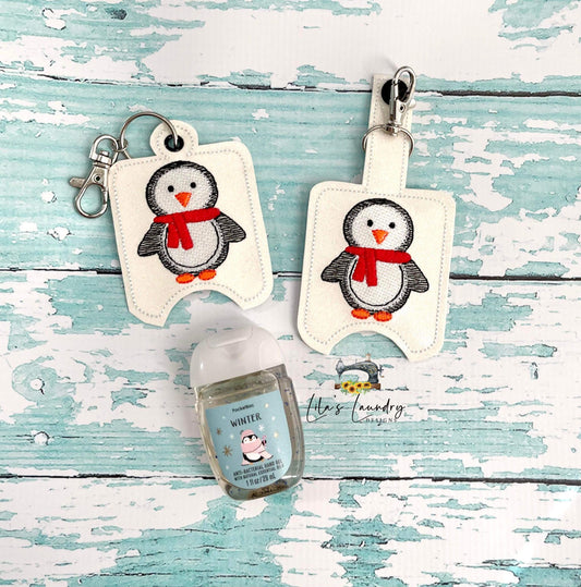 Penguin Sketch Sanitizer Holders - DIGITAL Embroidery DESIGN