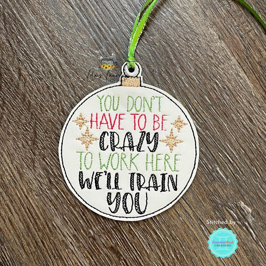 Train you Ornament - Digital Embroidery Design