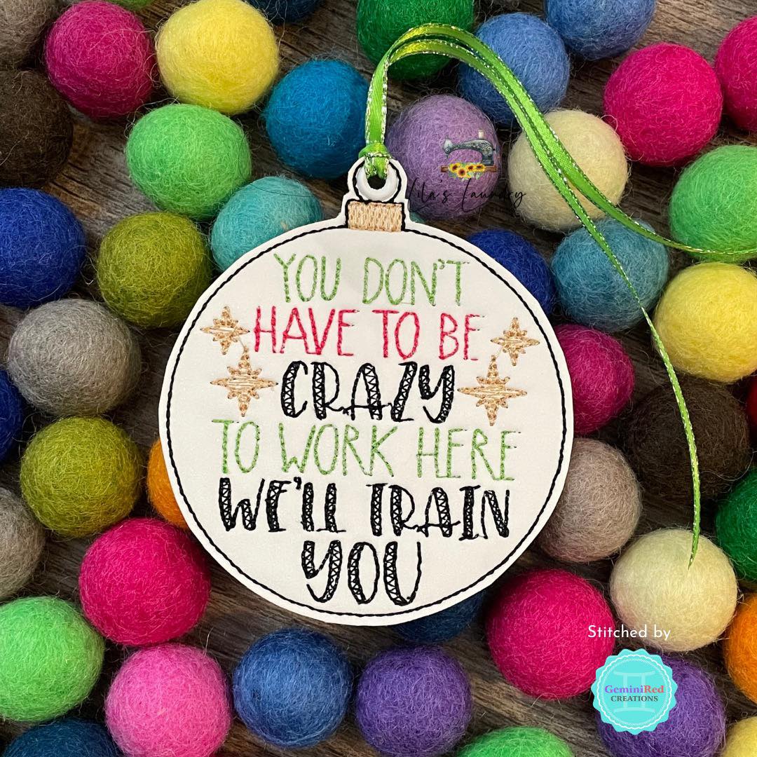 Train you Ornament - Digital Embroidery Design
