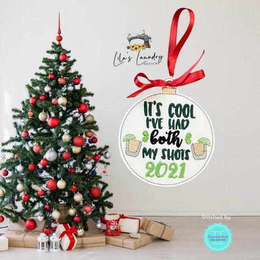 Both my shots Ornament - Digital Embroidery Design