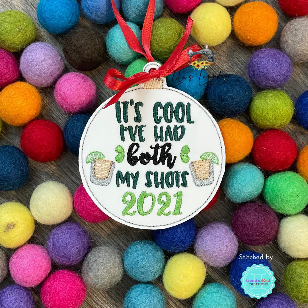 Both my shots Ornament - Digital Embroidery Design
