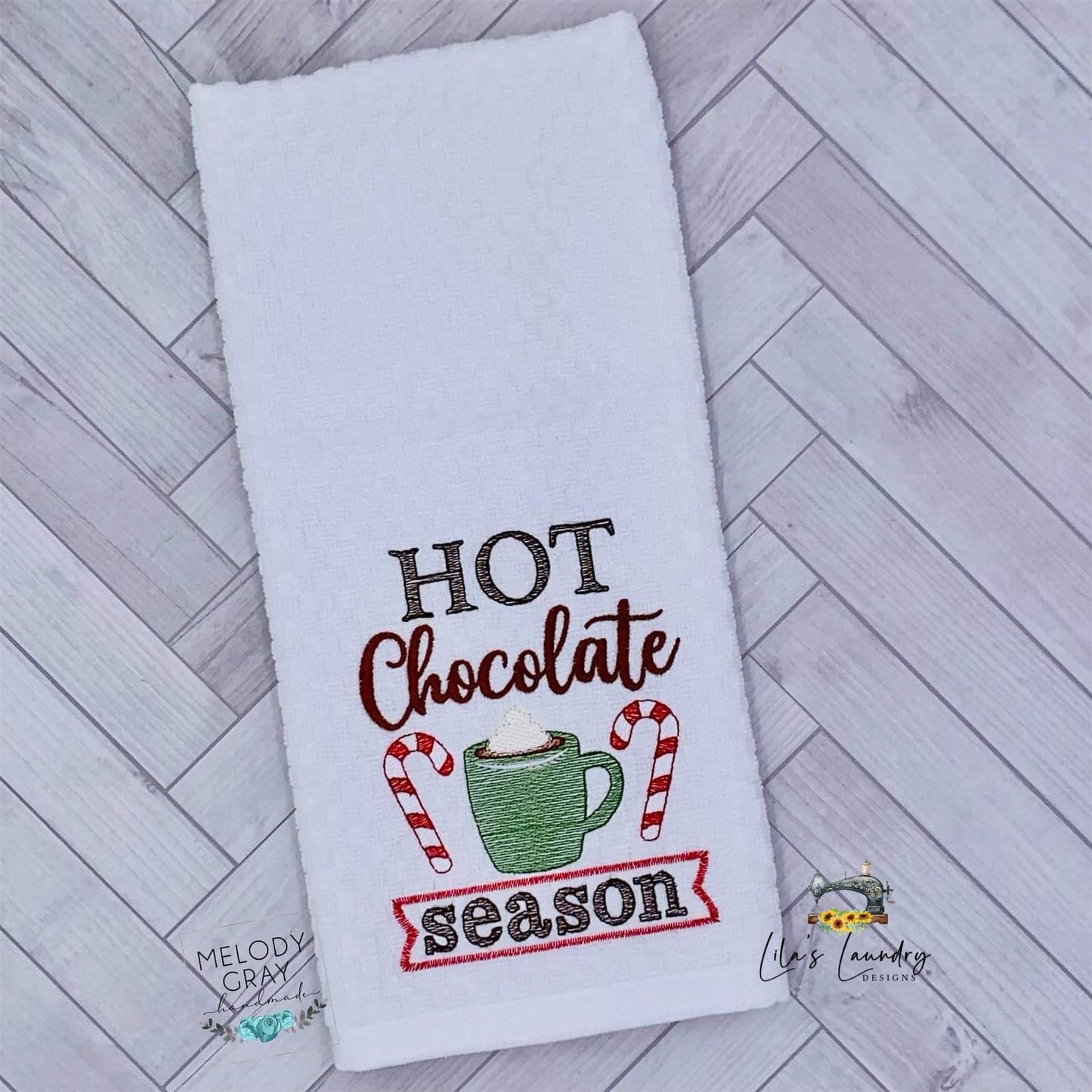 Hot Chocolate Season - 4 sizes- Digital Embroidery Design