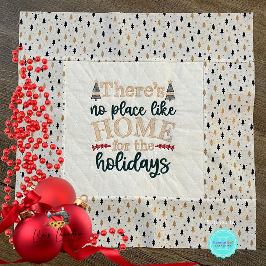 No Place Like Home - 3 sizes- Digital Embroidery Design