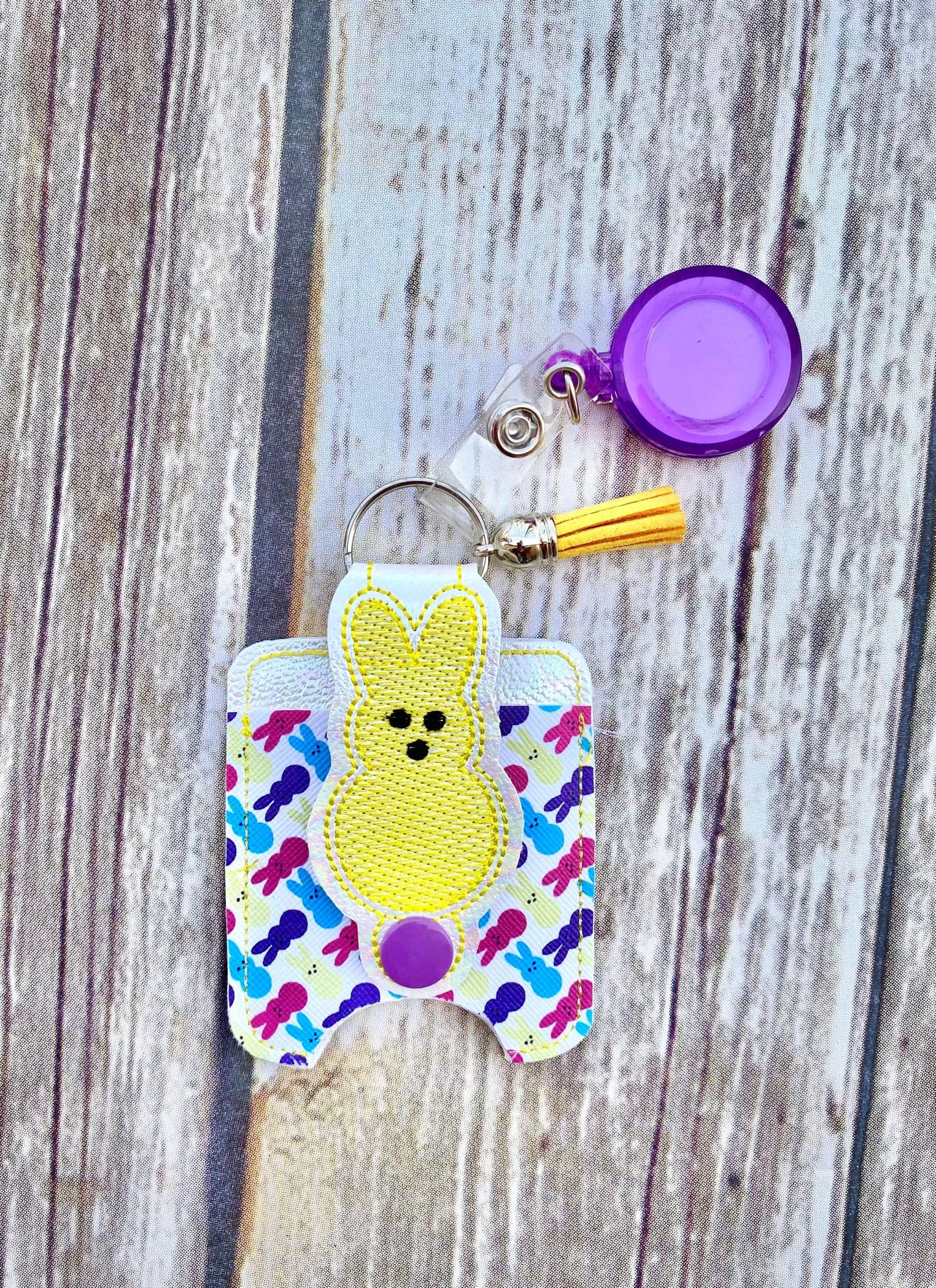 Marshmallow Treat Applique Fold Over Sanitizer Holder 5x7- DIGITAL Embroidery DESIGN