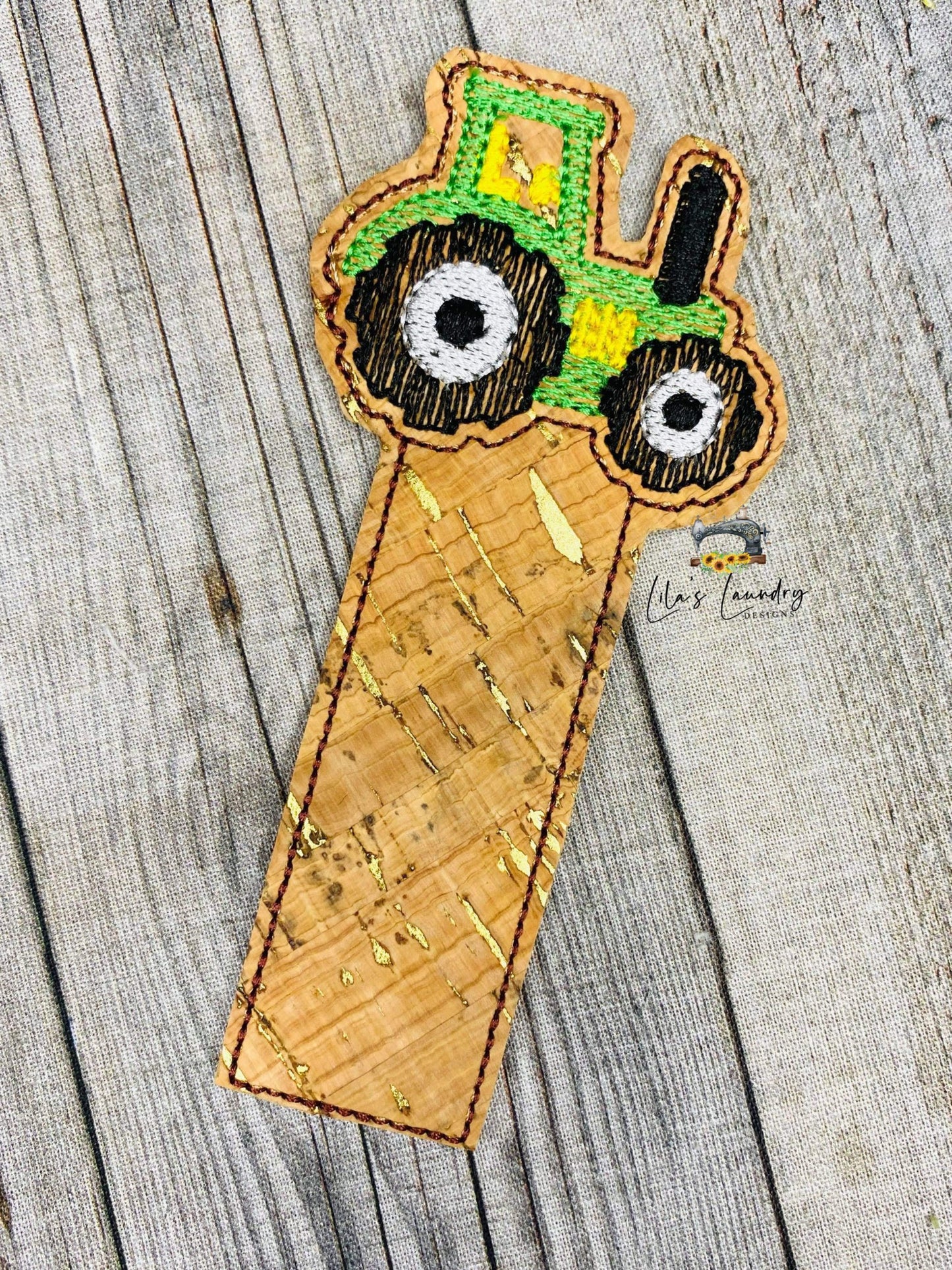Tractor Bookmark 4x4 and 5x7 Grouped - Digital Embroidery Design