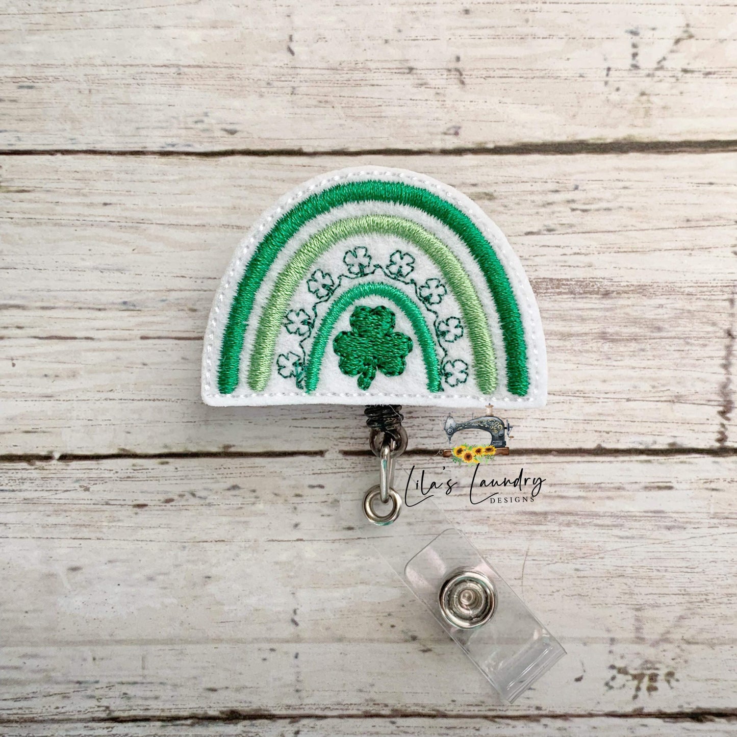Shamrock Rainbow Feltie - Digital Embroidery Design