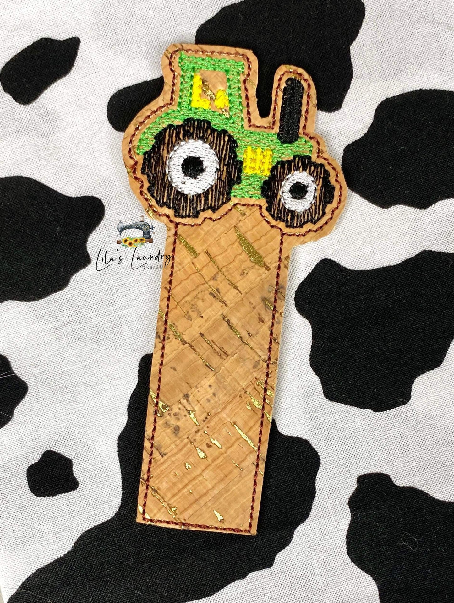 Tractor Bookmark 4x4 and 5x7 Grouped - Digital Embroidery Design