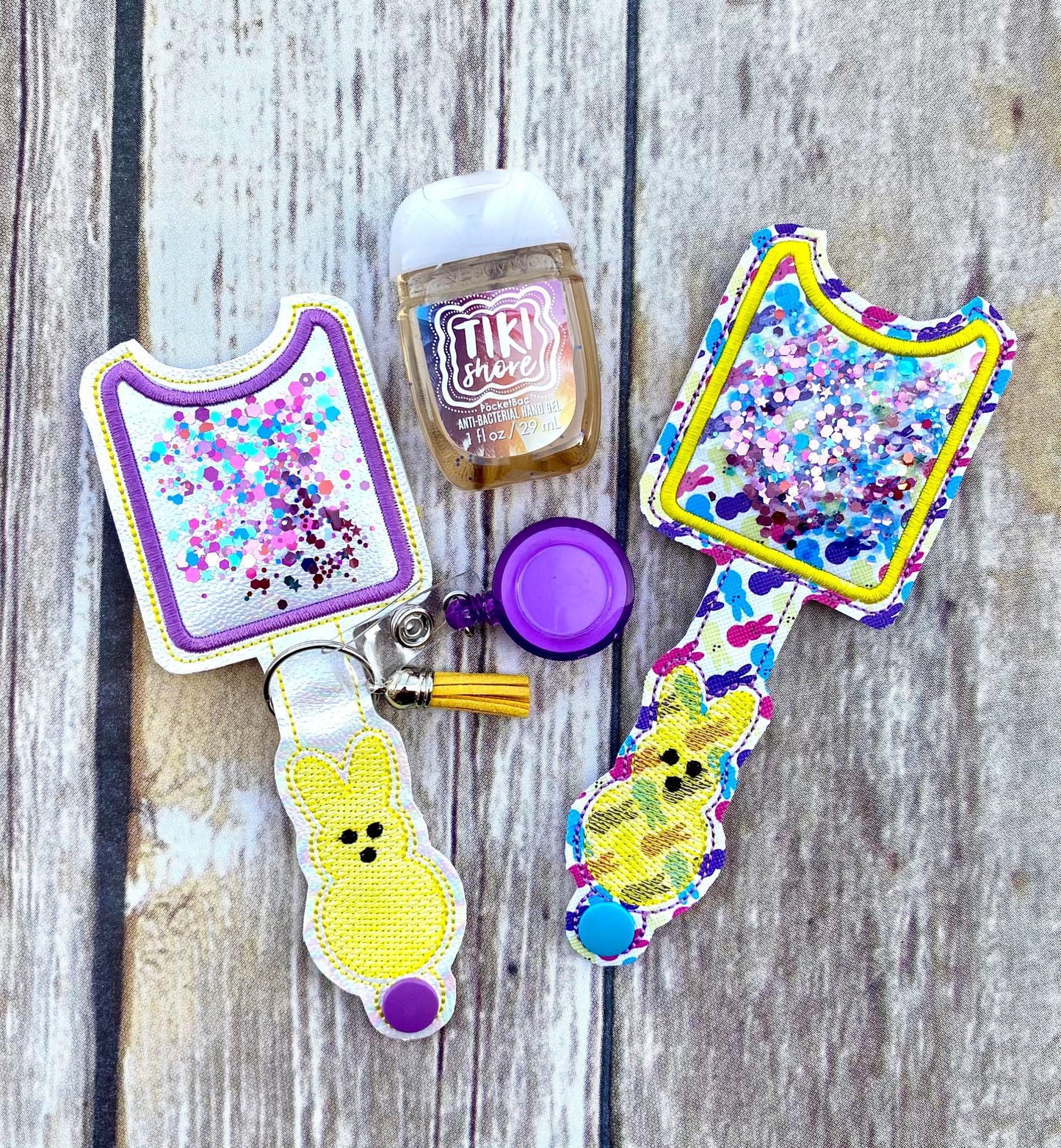 Marshmallow Treat Applique Fold Over Sanitizer Holder 5x7- DIGITAL Embroidery DESIGN