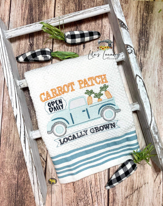 Carrot Patch - 3 sizes- Digital Embroidery Design