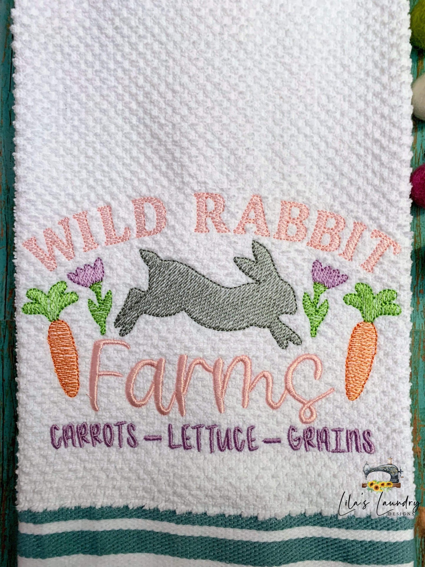 Wild Rabbit Farms - 2 sizes- Digital Embroidery Design