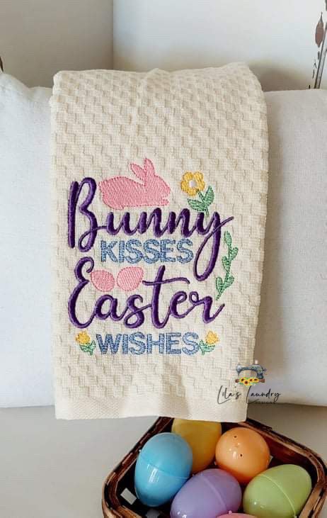 Bunny Kisses - 3 sizes- Digital Embroidery Design