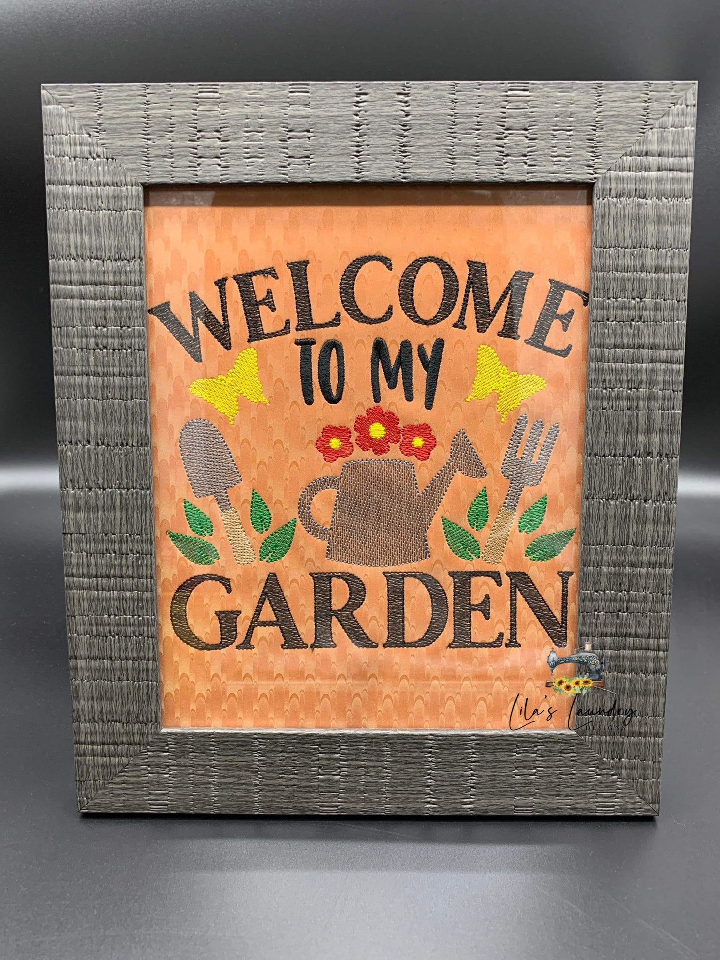 Welcome to my Garden - 3 sizes- Digital Embroidery Design