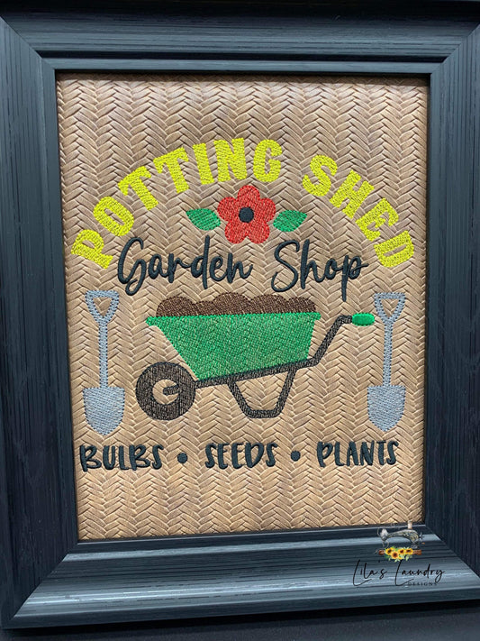 Potting Shed - 3 sizes- Digital Embroidery Design