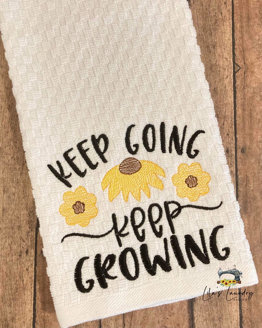 Keep Going - 3 sizes- Digital Embroidery Design