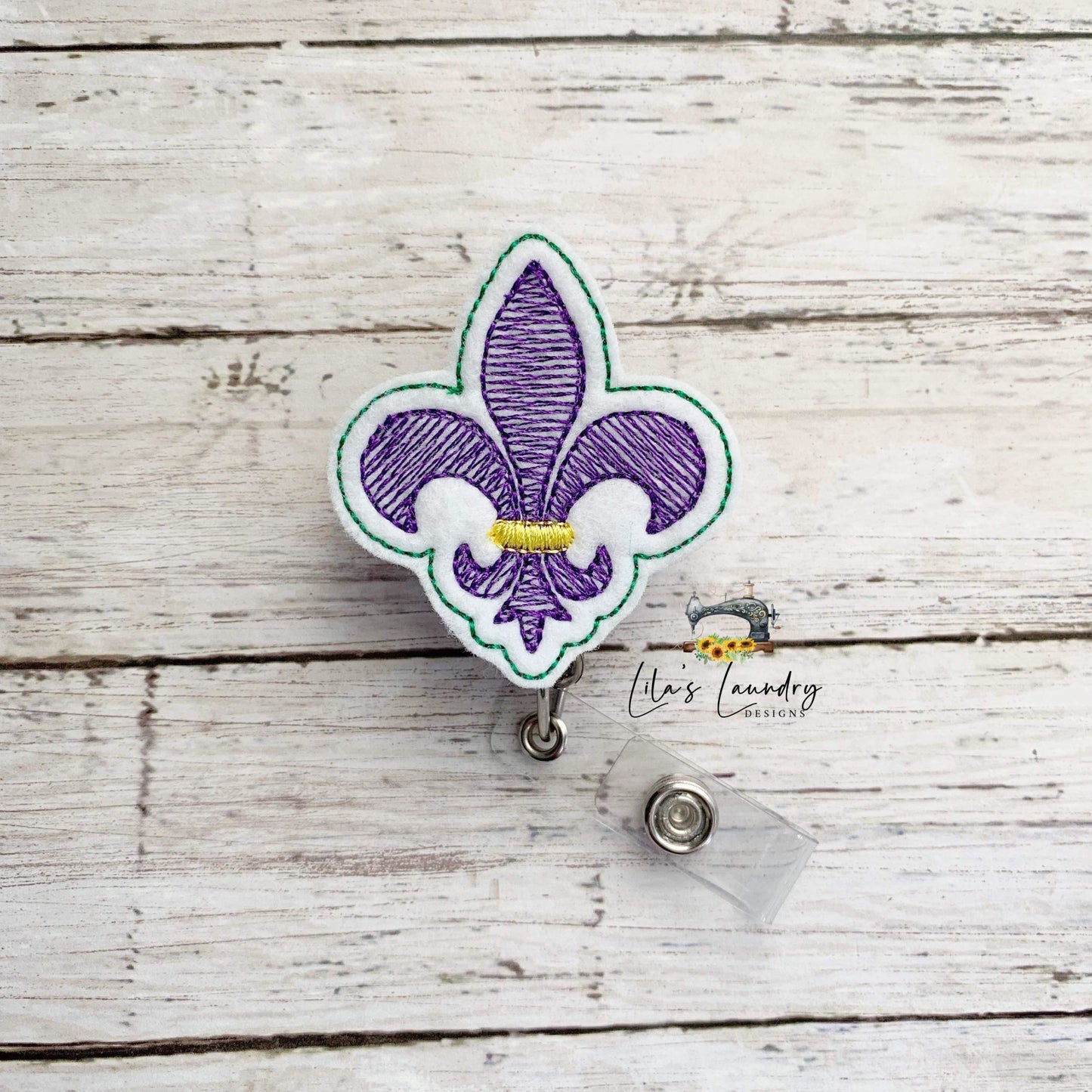 Fleur De Lis Feltie - Digital Embroidery Design
