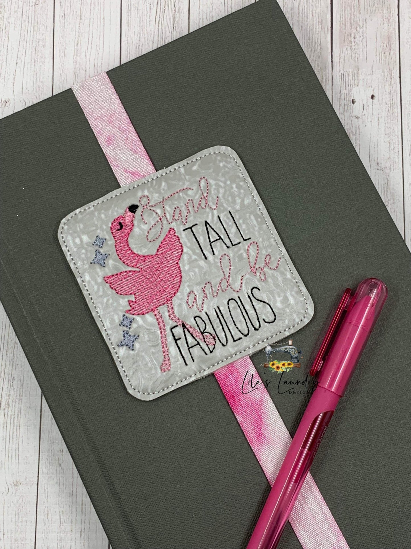 Stand Tall Be Fabulous Book Band - Embroidery Design, Digital File
