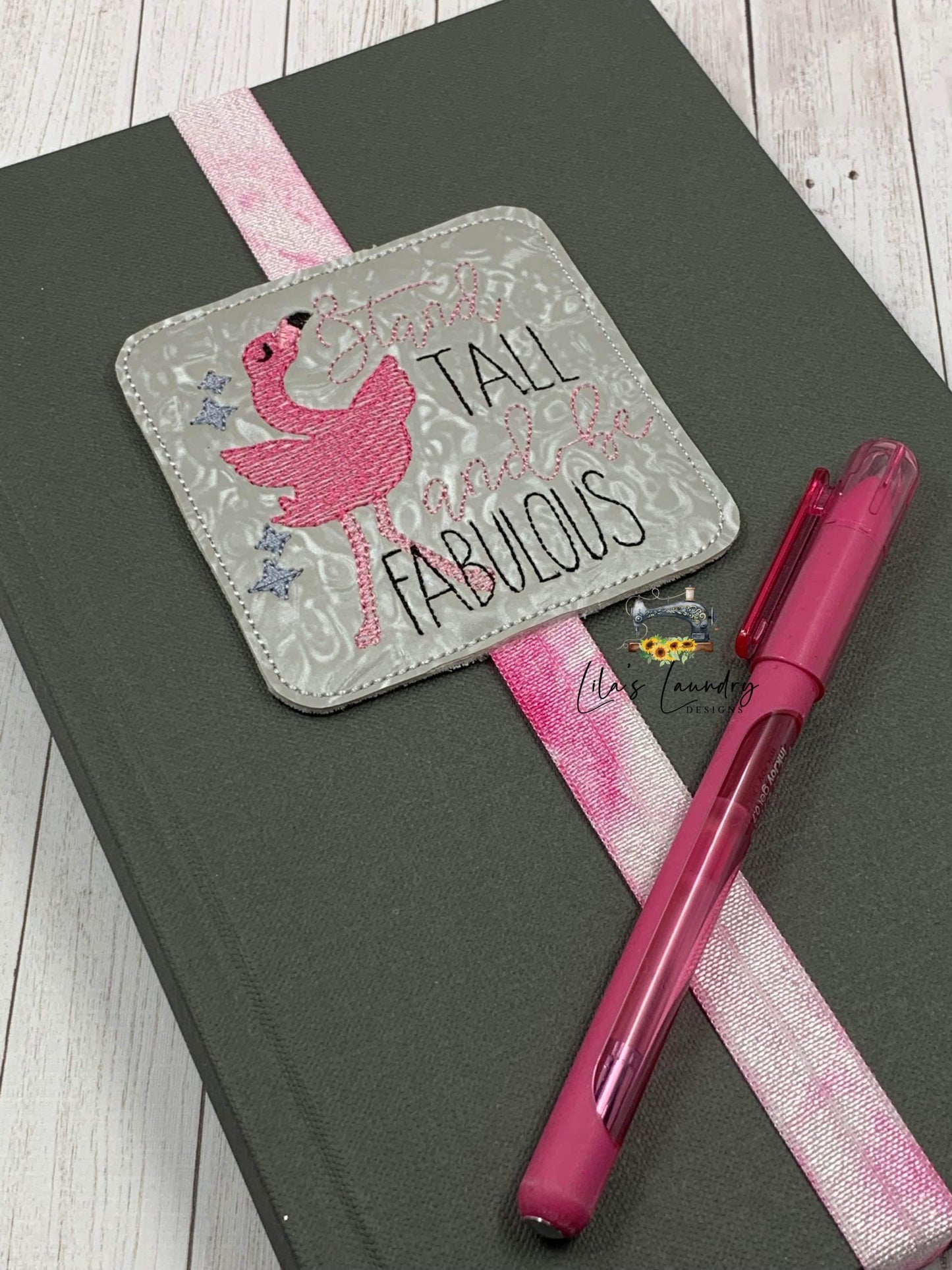 Stand Tall Be Fabulous Book Band - Embroidery Design, Digital File