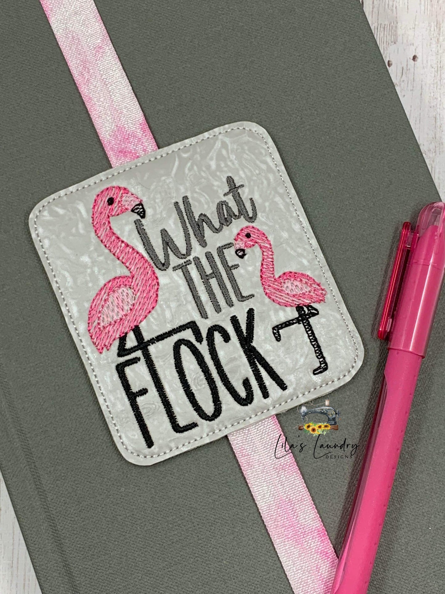 What the Flock Book Band - Embroidery Design, Digital File