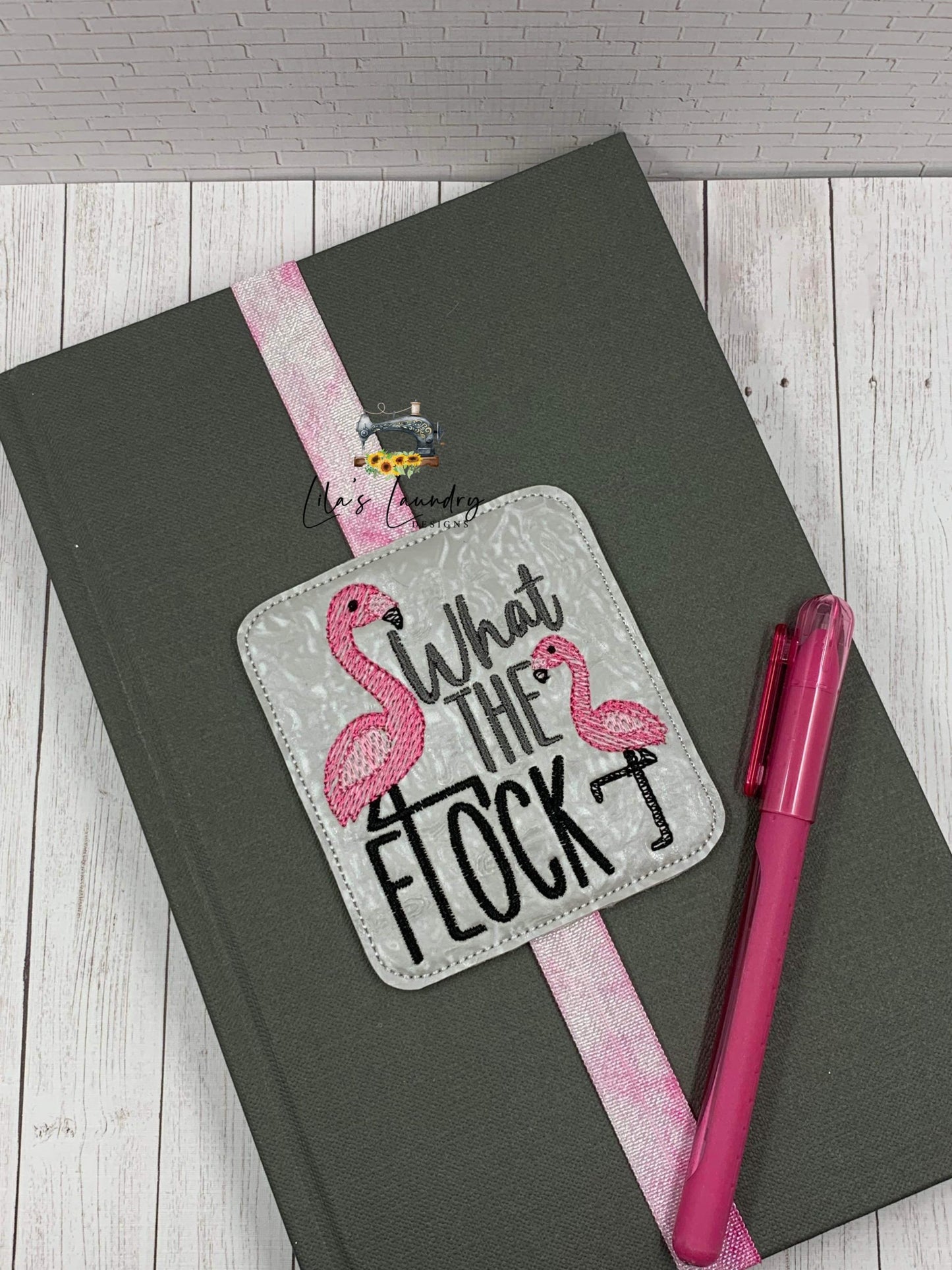 What the Flock Book Band - Embroidery Design, Digital File
