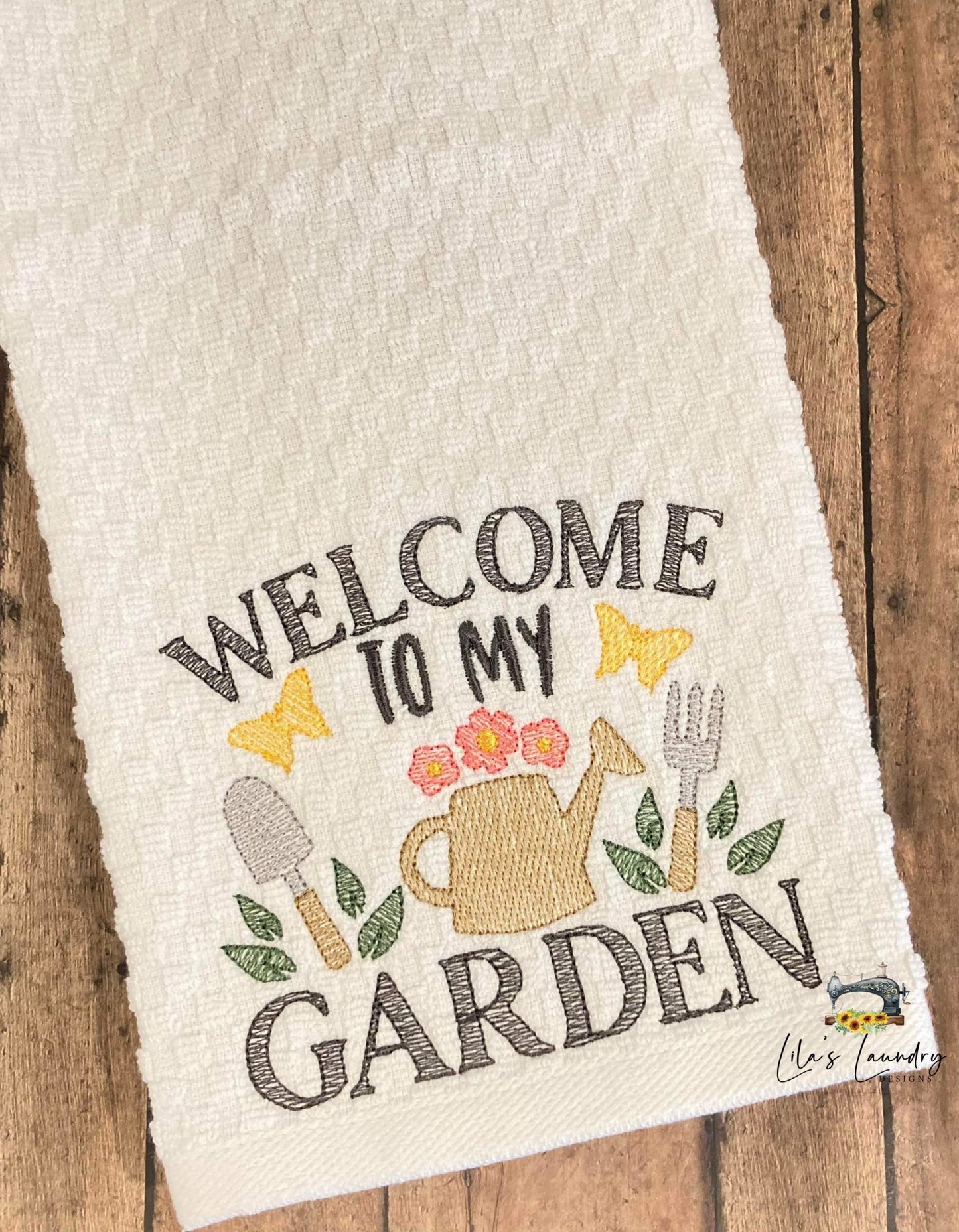 Welcome to my Garden - 3 sizes- Digital Embroidery Design