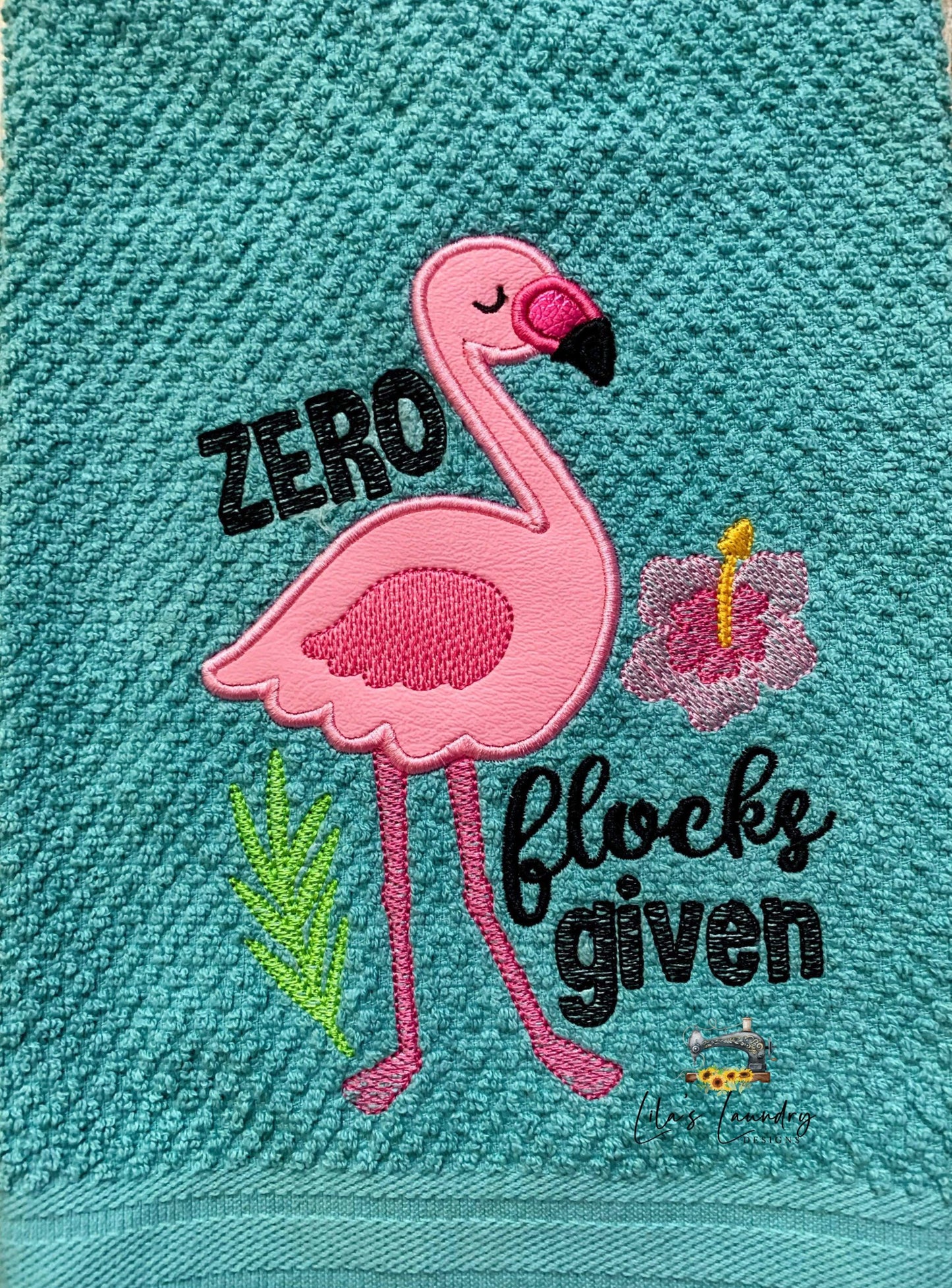 Zero Flocks Given Applique - 3 sizes- Digital Embroidery Design