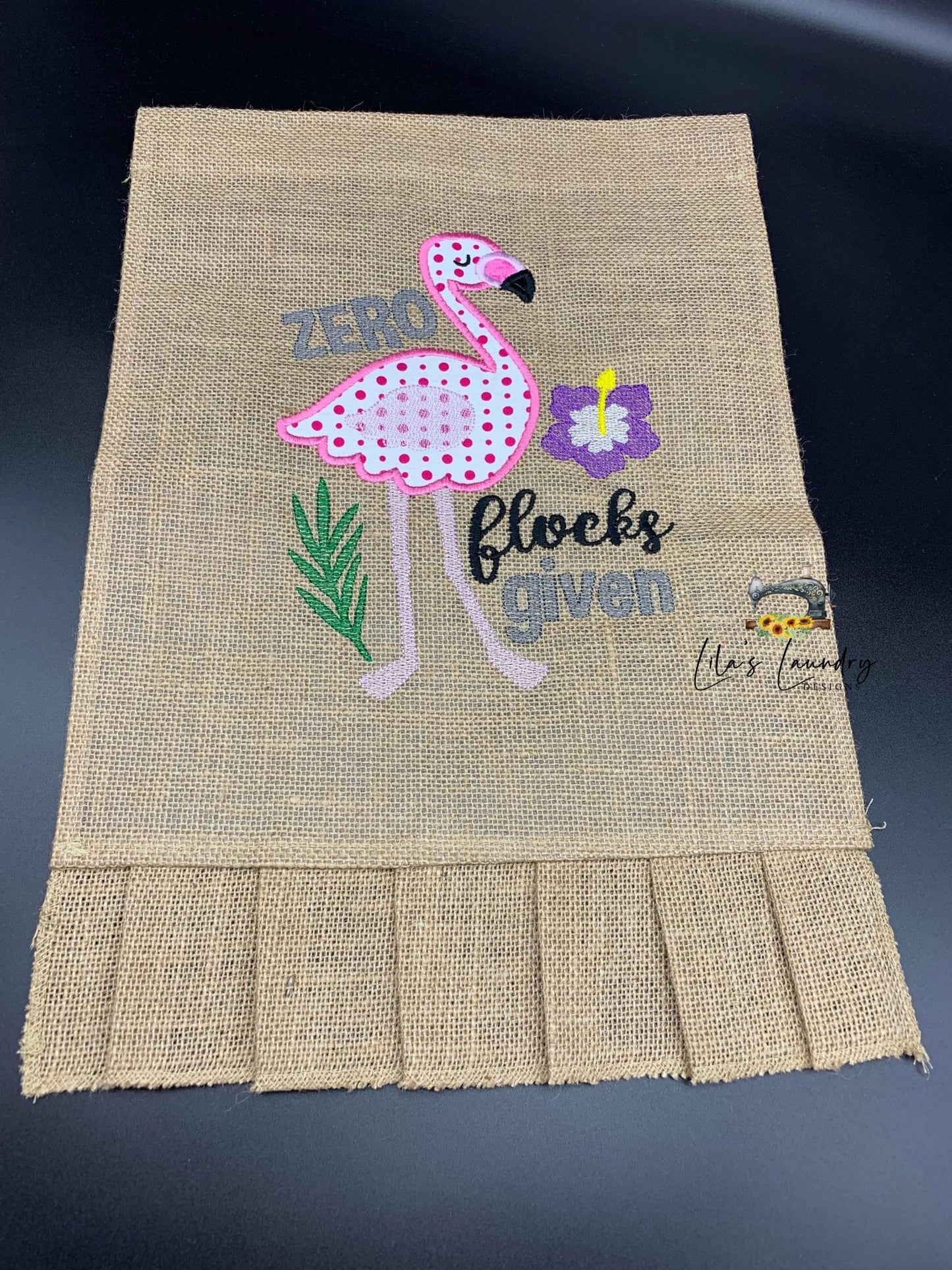 Zero Flocks Given Applique - 3 sizes- Digital Embroidery Design