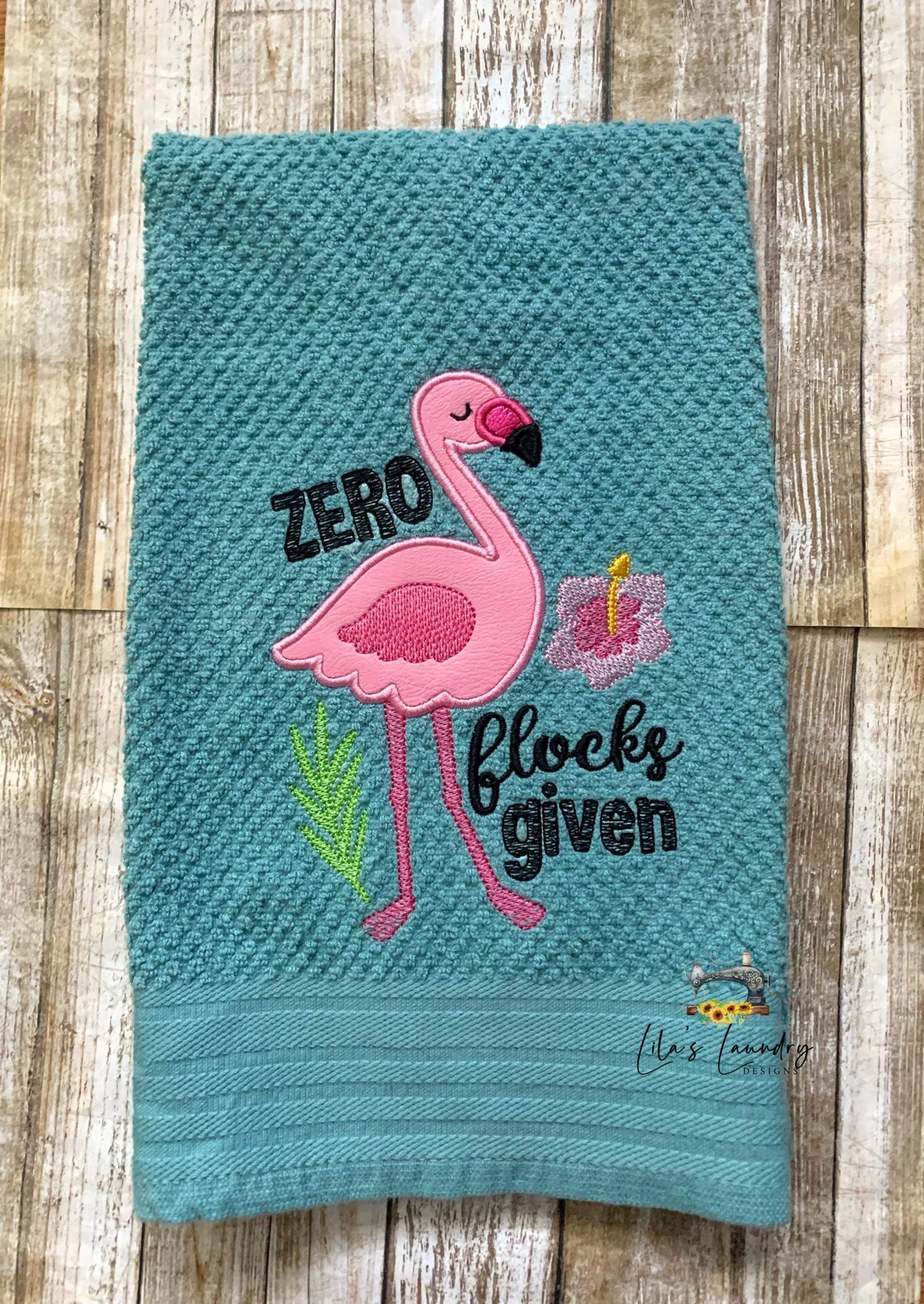 Zero Flocks Given Applique - 3 sizes- Digital Embroidery Design