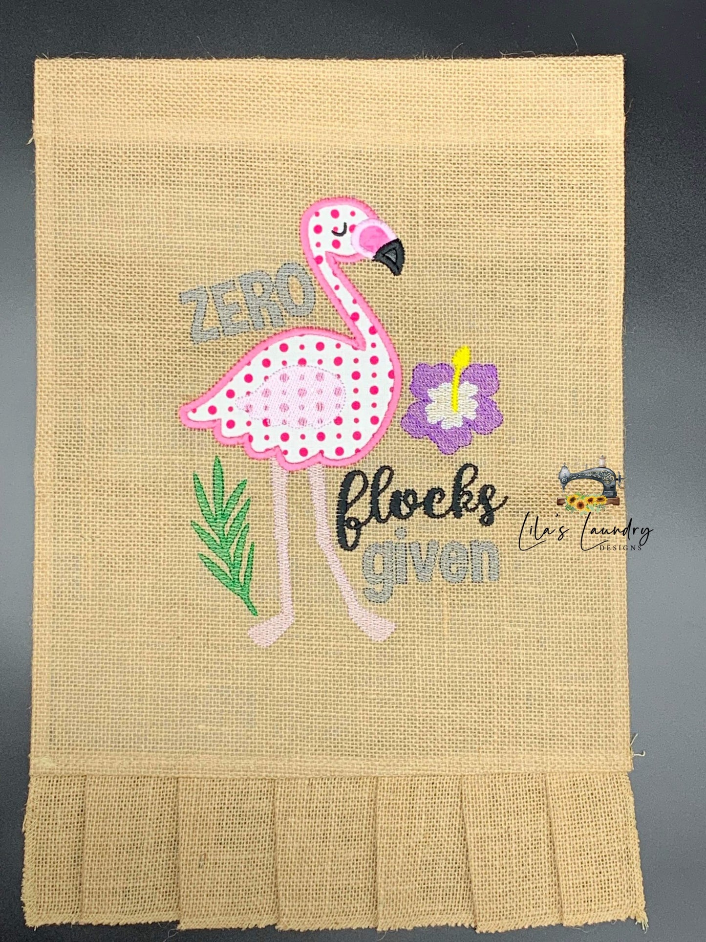Zero Flocks Given Applique - 3 sizes- Digital Embroidery Design