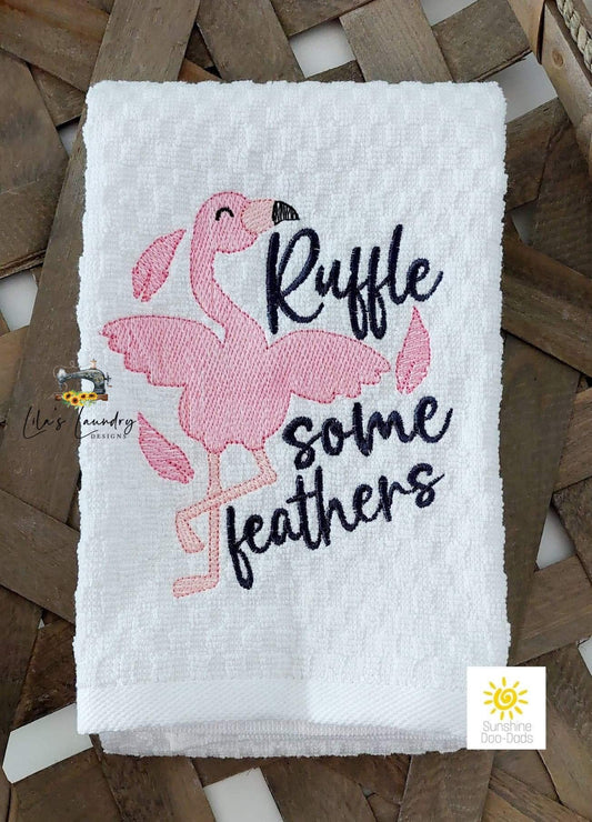 Ruffle Some Feathers - 4 sizes- Digital Embroidery Design
