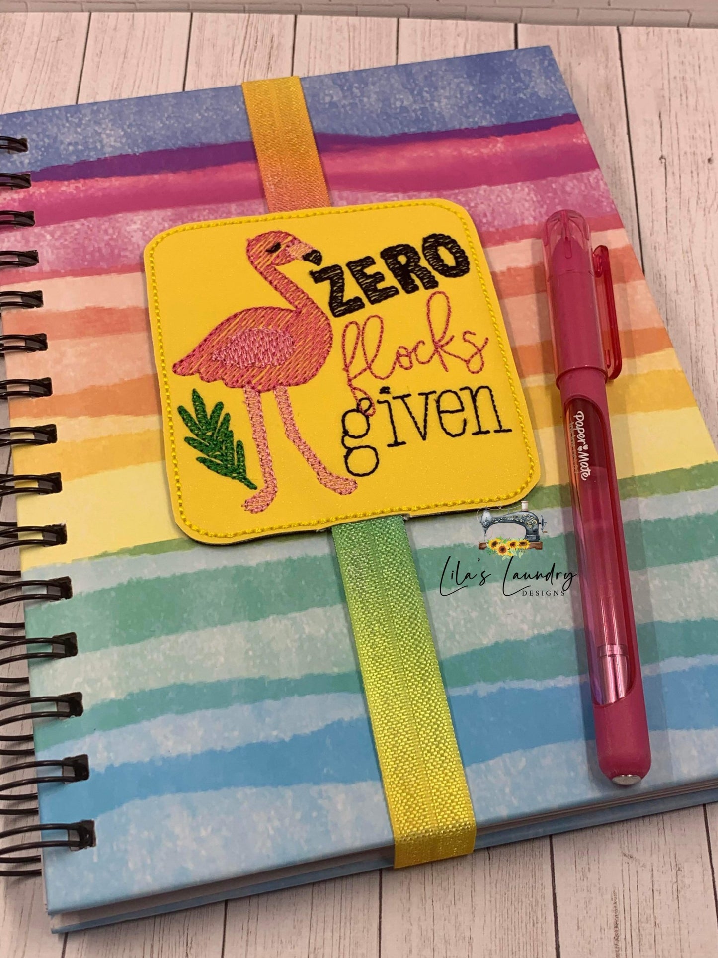 Zero Flocks Given Book Band - Embroidery Design, Digital File